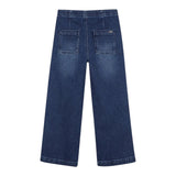 Michael Kors Jeans tinta unita con Girovita Regolabile Blu per Bambina R30447 BLU MICHAEL KORS 