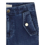 Michael Kors Jeans tinta unita con Girovita Regolabile Blu per Bambina R30447 BLU MICHAEL KORS 