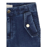 Michael Kors Jeans tinta unita con Girovita Regolabile Blu per Bambina R30447 BLU MICHAEL KORS 