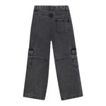 Michael Kors Jeans tinta unita con Girovita Regolabile Nero per Bambina R30451 NERO MICHAEL KORS 