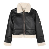 Michael Kors Montone tinta unita con Pelliccia Marrone per Bambina R30455 MARRONE MICHAEL KORS 