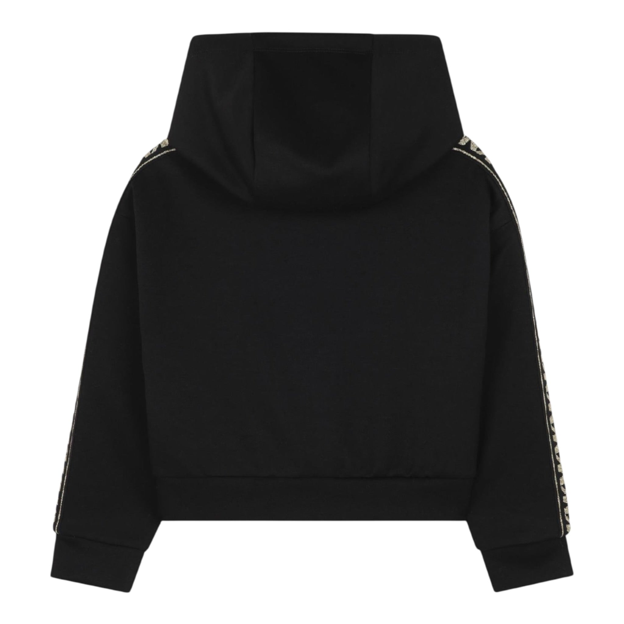 Michael Kors Felpa tinta unita con Profili In Contrasto Nero per Bambina R30478XX NERO MICHAEL KORS 