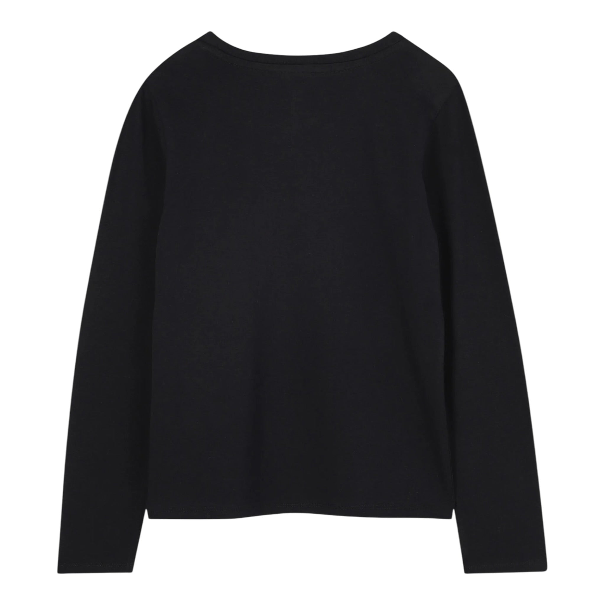 Michael Kors Shirt Girocollo tinta unita con Logo Nero per Bambino R30488JX NERO MICHAEL KORS 