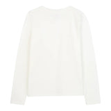 Michael Kors Shirt Girocollo tinta unita con Logo Panna per Neonata R30488X PANNA MICHAEL KORS 