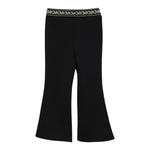 Michael Kors Pantalone tinta unita Modello Zampa con Elastico In Vita Logato Nero per Bambina R30496 NERO MICHAEL KORS 