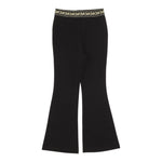 Michael Kors Pantalone tinta unita Modello Zampa con Elastico In Vita Logato Nero per Bambina R30496X NERO MICHAEL KORS 