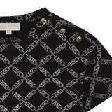 Michael Kors T-Shirt Girocollo tinta unita con Stampe Nero per Bambina R30498 NERO MICHAEL KORS 