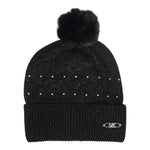 Michael Kors Cappello tinta unita con Pon Pon Nero per Bambina R30518 NERO MICHAEL KORS 