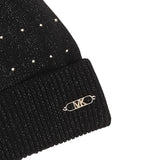 Michael Kors Cappello tinta unita con Pon Pon Nero per Bambina R30518 NERO MICHAEL KORS 