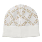Michael Kors Cappello tinta unita con Logo Panna per Bambina R30520 PANNA MICHAEL KORS 