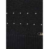 Michael Kors Sciarpa tinta unita con Logo Nero per Bambina R30526 NERO MICHAEL KORS 
