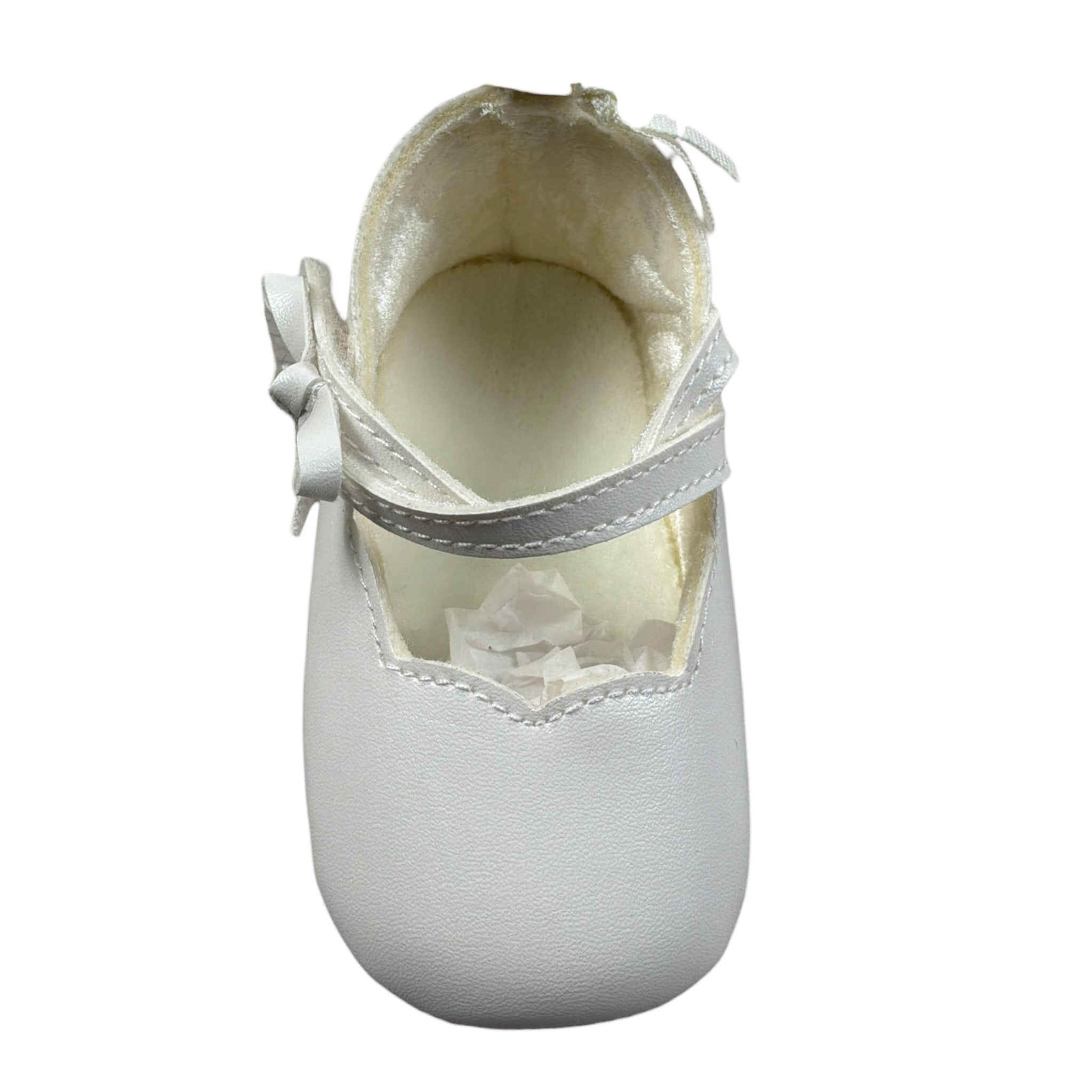 Mini Banda Ballerina tinta unita con Strappo Panna per Neonata 35360 PANNA MINI BANDA 