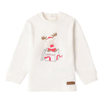 Mini Banda Shirt tinta unita con Stampa Bianco per Neonato 3A619 BIANCO MINI BANDA 