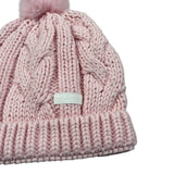 Mini Banda Cappello tinta unita con Pon Pon Rosa per Neonata 3F302 ROSA MINI BANDA 