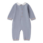 Mini Banda Tutina Manica tinta unita Azzurro per Neonato 3F690 AZZURRO MINI BANDA 