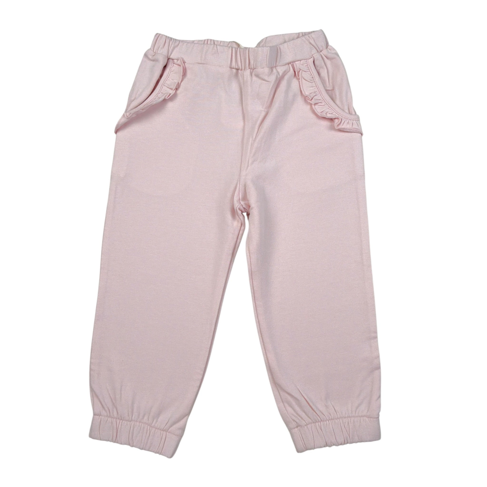 Mini Banda Pantalone tinta unita con Elastico In Vita Rosa per Neonata 3F741 ROSA MINI BANDA 
