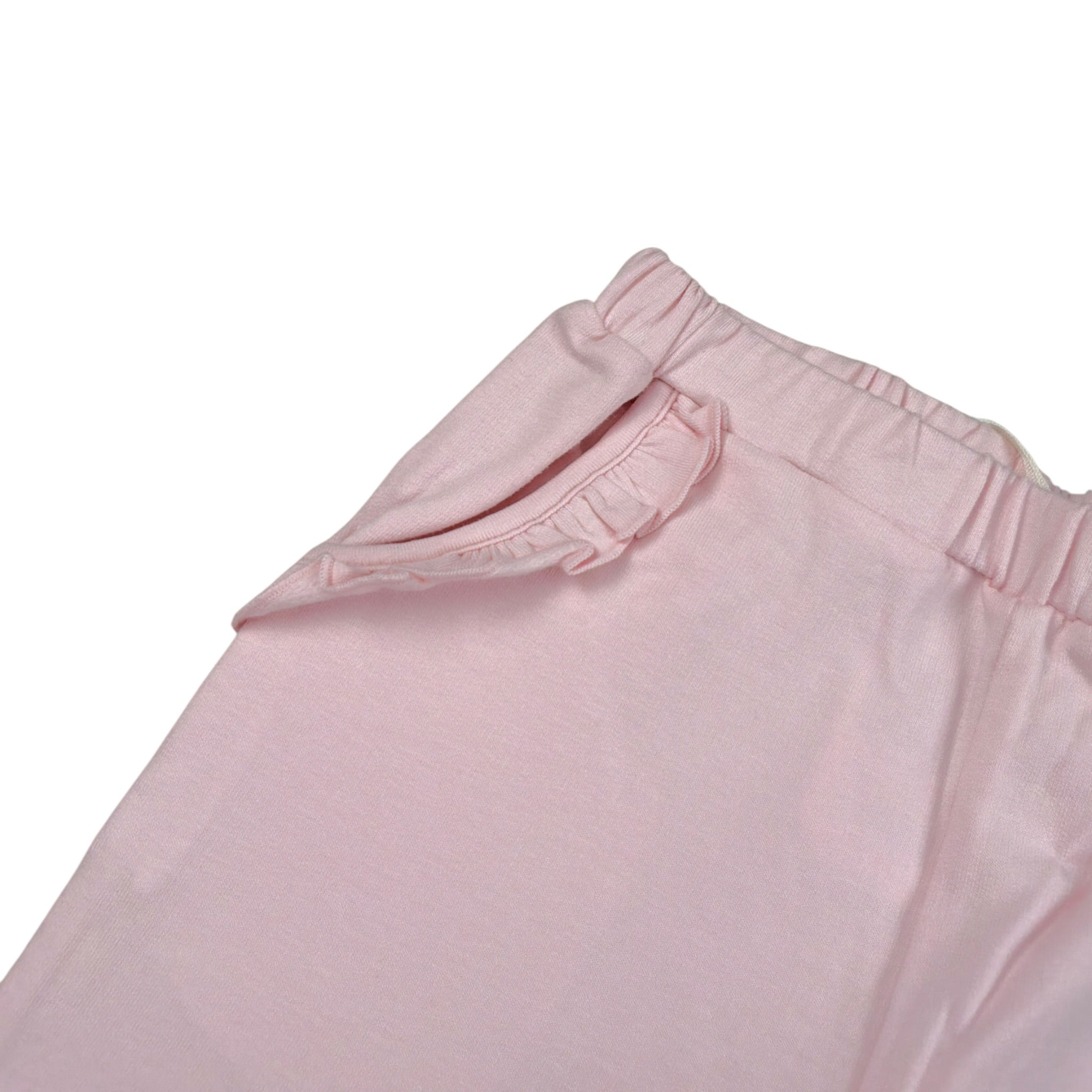 Mini Banda Pantalone tinta unita con Elastico In Vita Rosa per Neonata 3F741 ROSA MINI BANDA 