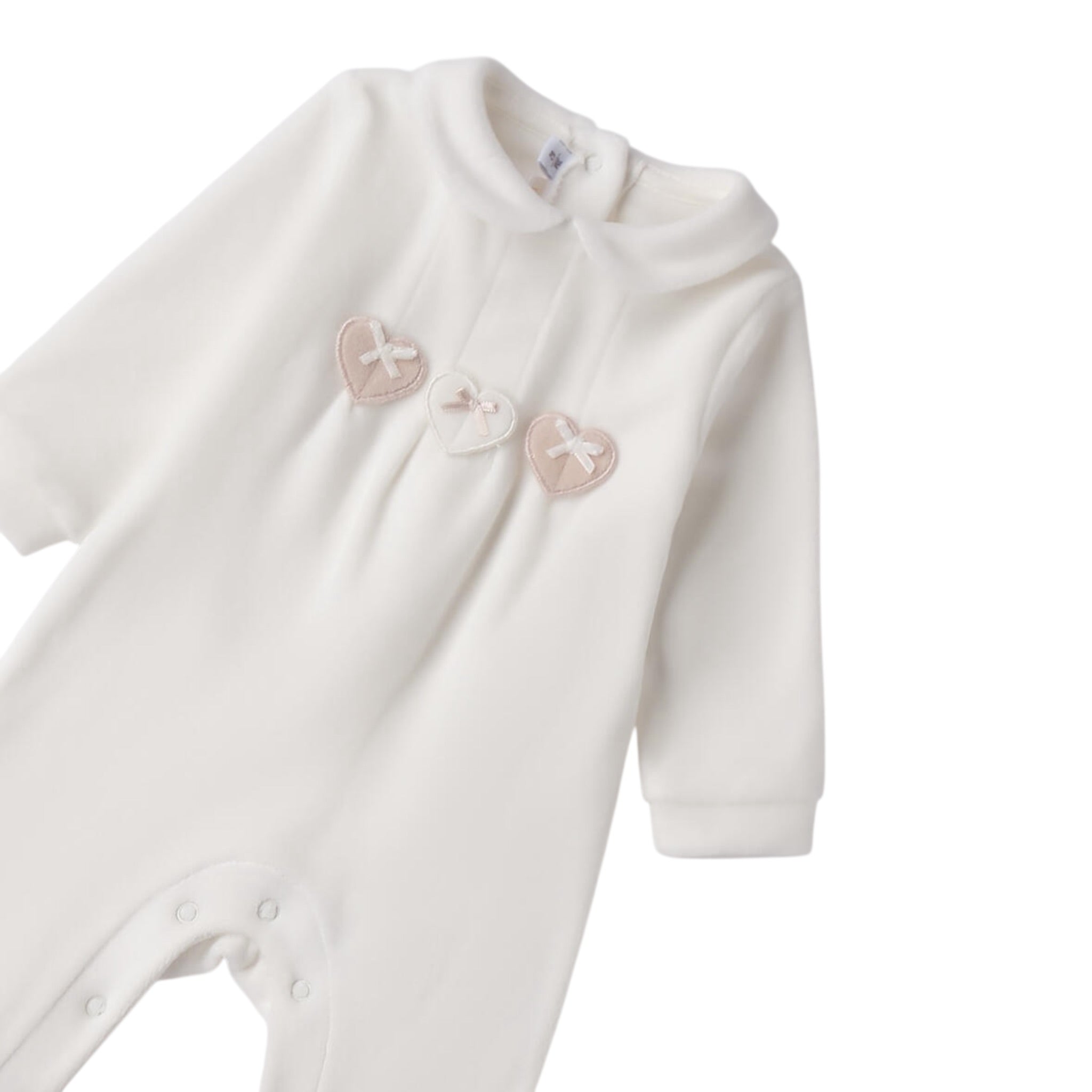 Mini Banda Tutina Manica Lunga tinta unita Panna per Neonato 3F755 PANNA MINI BANDA 