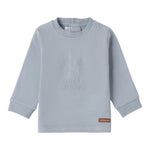 Mini Banda Shirt tinta unita con Logo Azzurro per Neonato F616 AZZURRO MINI BANDA 