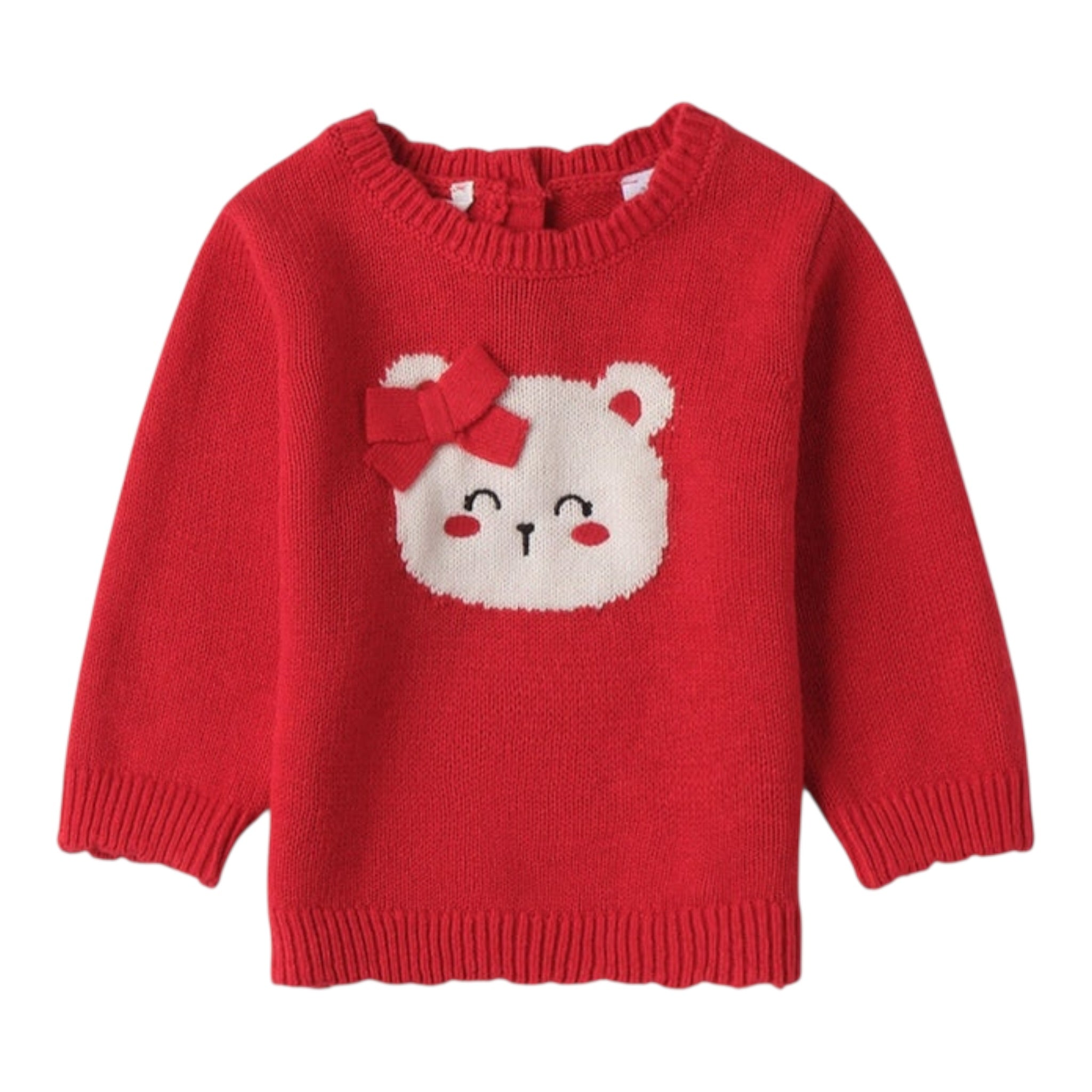 Mini Banda Maglia tinta unita con Stampa Rosso per Neonata F704 ROSSO MINI BANDA 