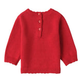 Mini Banda Maglia tinta unita con Stampa Rosso per Neonata F704 ROSSO MINI BANDA 