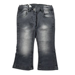 Mini Banda Jeans tinta unita con Girovita Regolabile Nero per Neonata F740 NERO MINI BANDA 