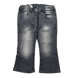 Mini Banda Jeans tinta unita con Girovita Regolabile Nero per Neonata F740 NERO MINI BANDA 