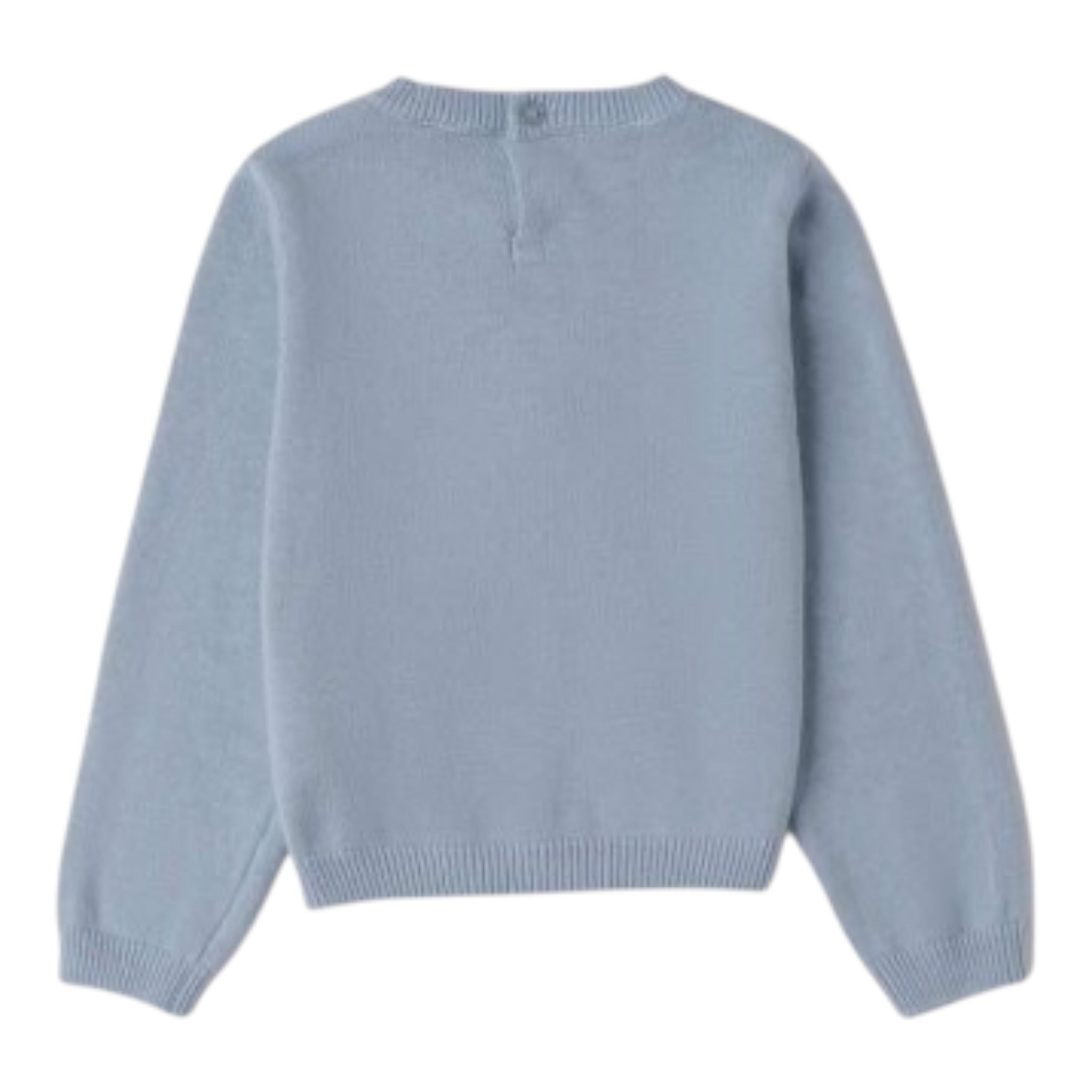 Minibanda Maglia tinta unita con Stampa Azzurro per Bambina 0F334 AZZURRO MINIBANDA 