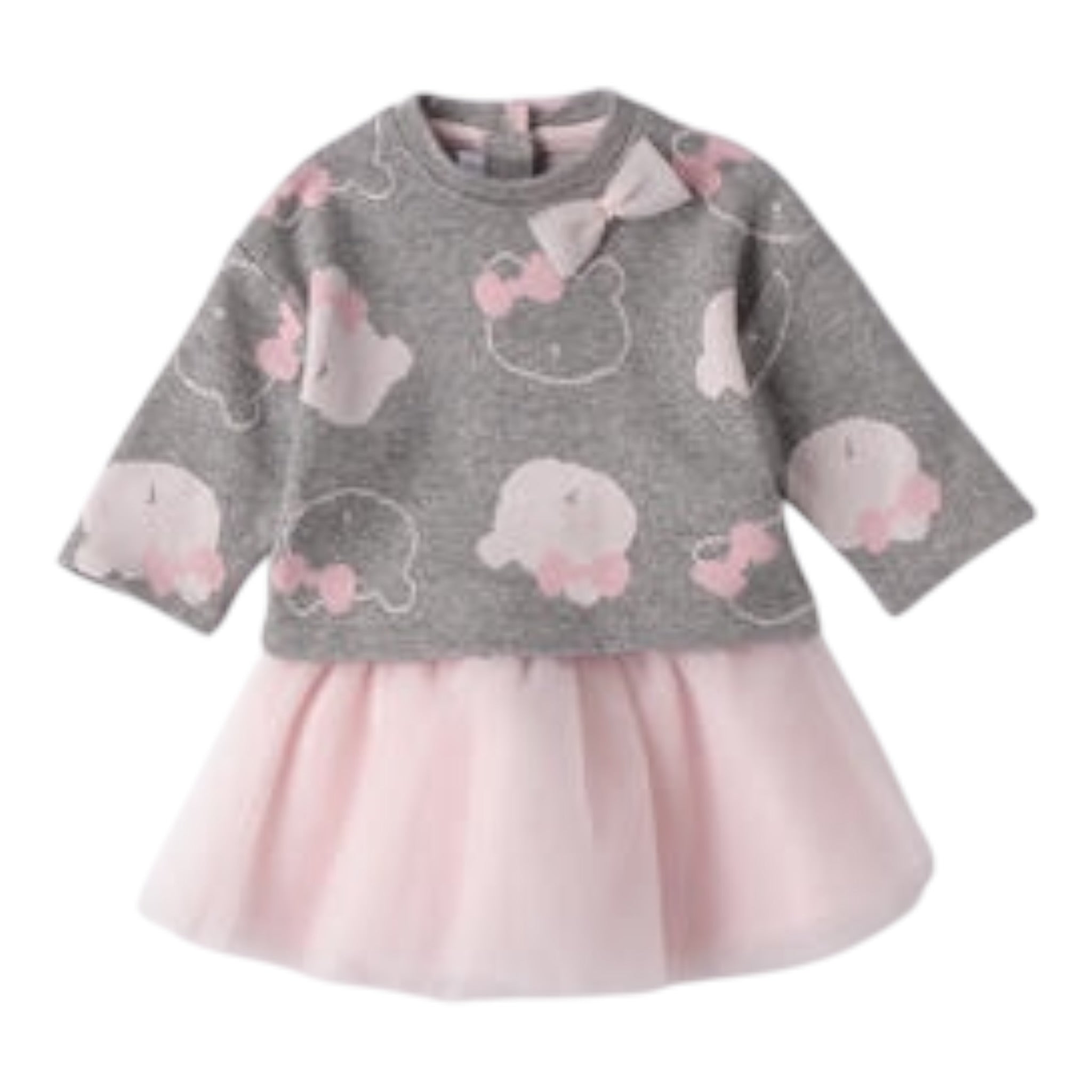 Minibanda Completo 2Pz Maglia-Gonna Grigio per Neonata 3F771 GRIGIO MINIBANDA 