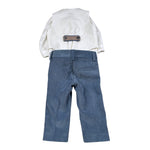 Minu' Completo Cerimonia 4Pz Camicia-Papillon-Gilet-Pantalone Bianco per Neonato M3942L4 BIANCO MINU' 