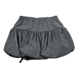 Miss Grant Gonna tinta unita con Elastico In Vita Grigio per Bambina MG1190 GRIGIO MISS GRANT 