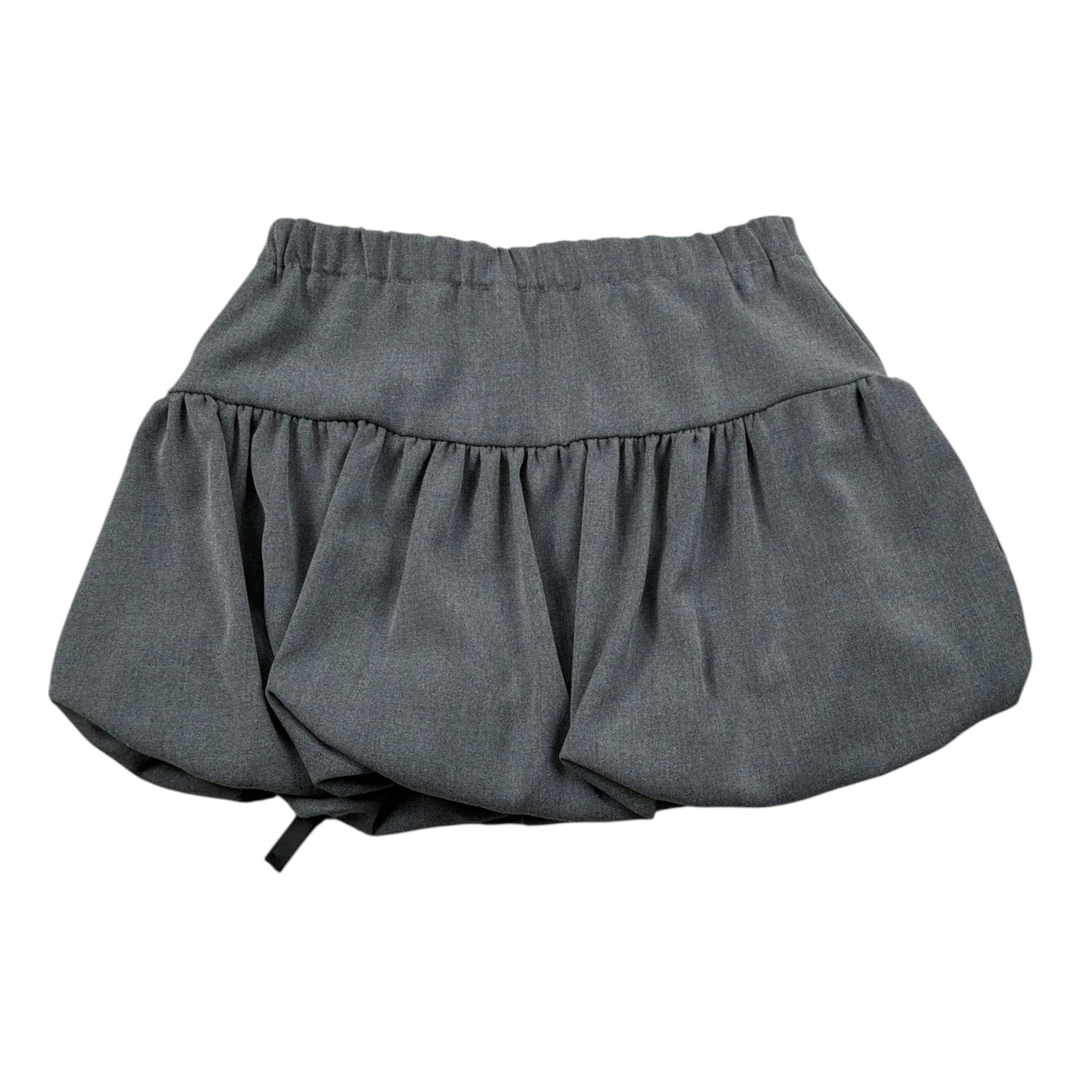 Miss Grant Gonna tinta unita con Elastico In Vita Grigio per Bambina MG1190 GRIGIO MISS GRANT 