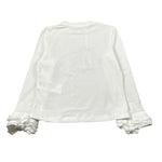 Miss Grant Shirt tinta unita con Stampa Bianco per Bambina MG1407 BIANCO MISS GRANT 