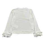 Miss Grant Shirt tinta unita con Stampa Bianco per Bambina MG1407X BIANCO MISS GRANT 