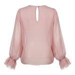 Miss Grant Camicia Manica Lunga tinta unita Rosa per Neonata MG1409N ROSA MISS GRANT 