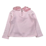 Miss Grant Shirt tinta unita con Colletto Rosa per Bambina MG1417 ROSA MISS GRANT 