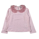 Miss Grant Shirt tinta unita con Colletto Rosa per Bambina MG1417X ROSA MISS GRANT 