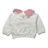Miss Grant Felpa Chiusa tinta unita Xon Tulle Bianco per Neonata MG1458 BIANCO MISS GRANT 