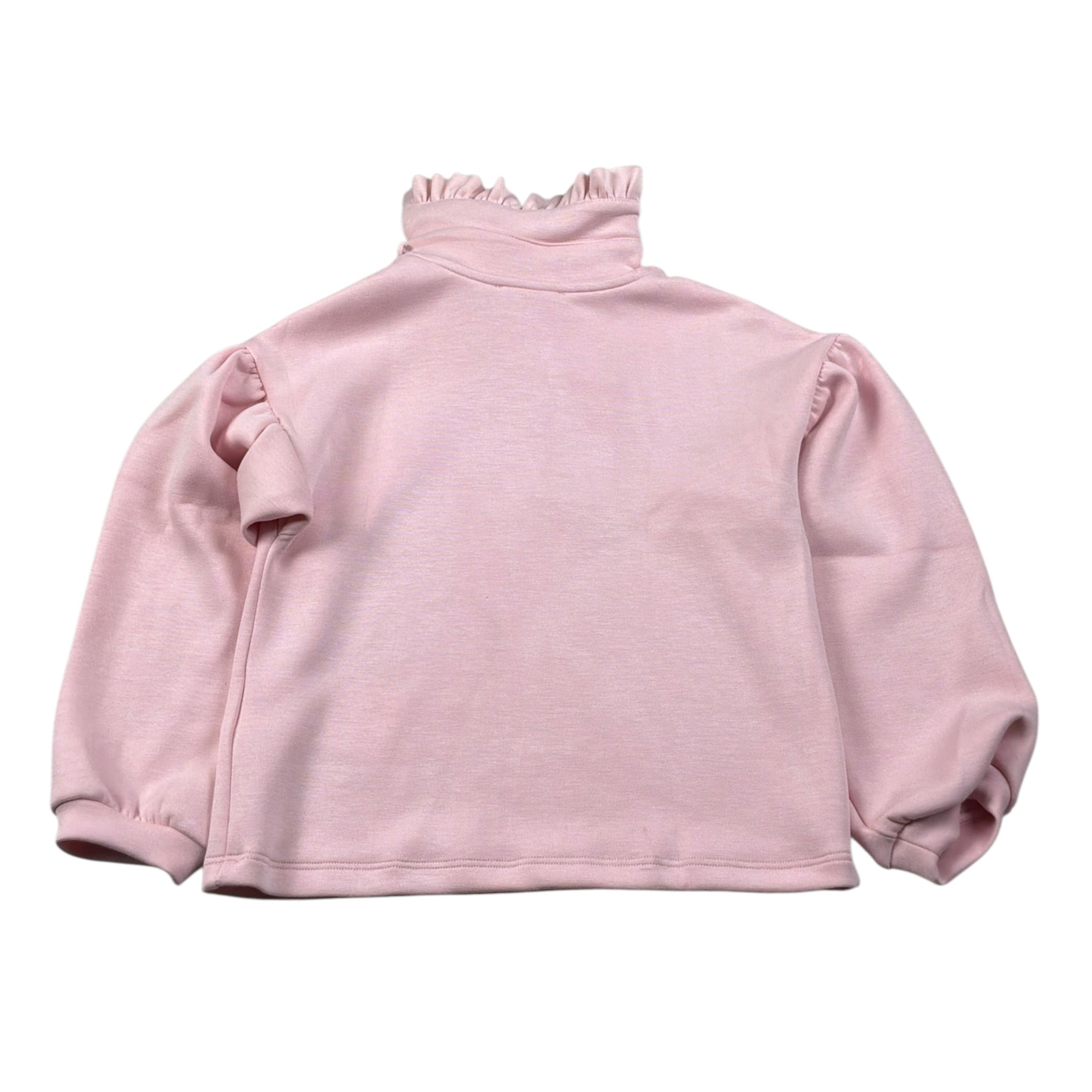 Miss Grant Felpa tinta unita Collo Rosa per Bambina MG1480 ROSA MISS GRANT 