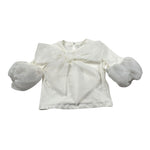 Miss Grant T-Shirt Girocollo tinta unita Panna per Neonata MG14822 PANNA MISS GRANT 