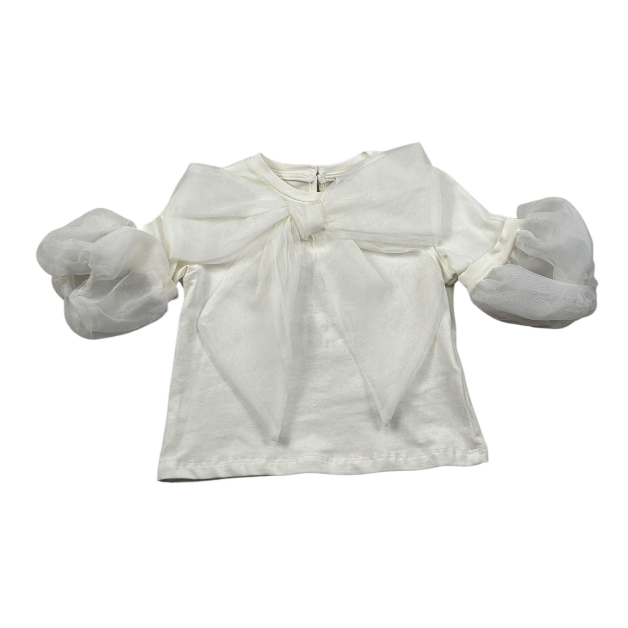 Miss Grant Completo 2 Pezzi T-Shirt-Gonna Panna per Bambina MG1482 PANNA MISS GRANT 