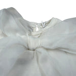 Miss Grant T-Shirt tinta unita con Fiocco Panna per Bambina MG1482X PANNA MISS GRANT 