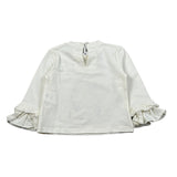 Miss Grant Shirt Girocollo tinta unita con Stampa Bianco per Bambina MG1501XX BIANCO MISS GRANT 