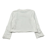 Miss Grant Shirt Girocollo tinta unita con Stampa Bianco per Bambina MG1513J BIANCO MISS GRANT 