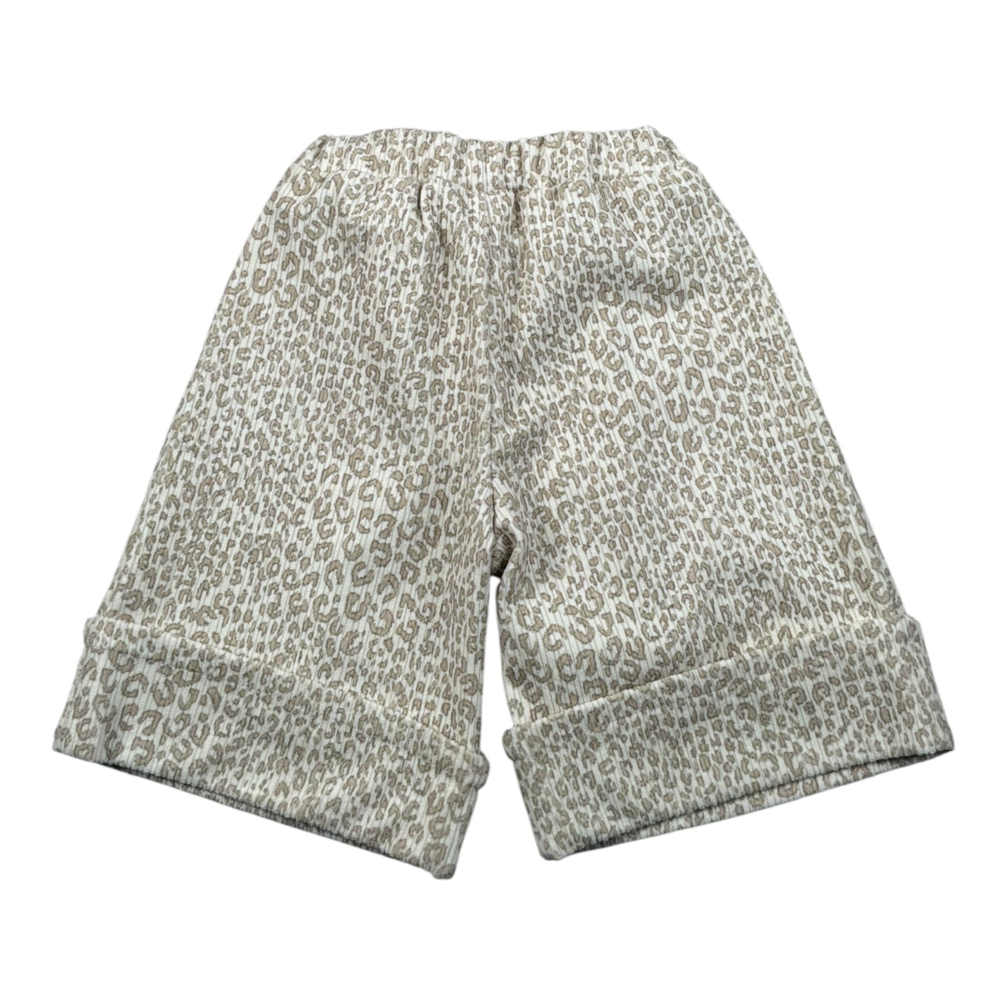 Miss Grant Pantalone tinta unita con Stampa Maculata Panna per Neonata MG1536J PANNA MISS GRANT 