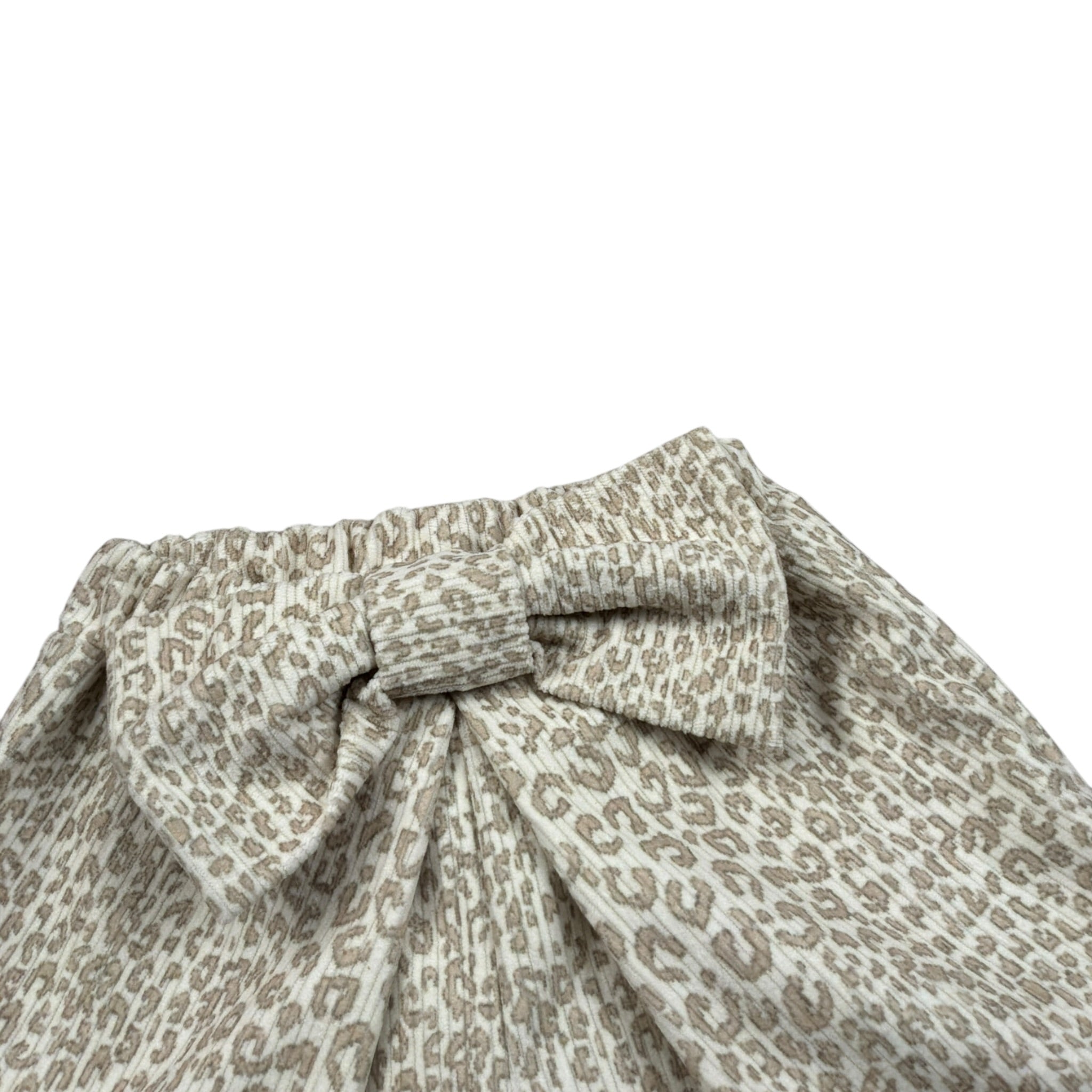 Miss Grant Pantalone tinta unita con Stampa Maculata Panna per Neonata MG1536 PANNA MISS GRANT 