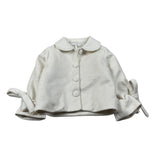 Miss Grant Cappotto tinta unita Panna per Neonata MG1539N PANNA MISS GRANT 
