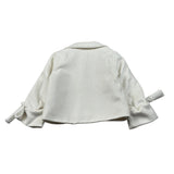 Miss Grant Cappotto tinta unita Panna per Bambina MG1539 PANNA MISS GRANT 