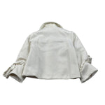 Miss Grant Cappotto tinta unita Panna per Bambina MG1539X PANNA MISS GRANT 