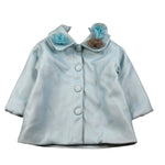Miss Grant Cappotto tinta unita Azzurro per Bambina MG1542 AZZURRO MISS GRANT 